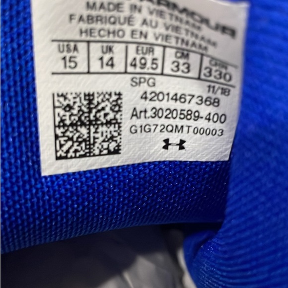 Bryce Harper size 15 Blue cleats - Picture 4 of 6